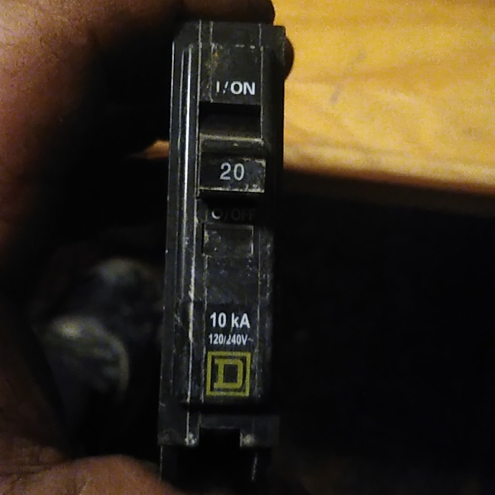 Square D 20 Amp QO120CP Type QO 120-240 Volt 1 Phase 1 Pole Circuit Breaker
